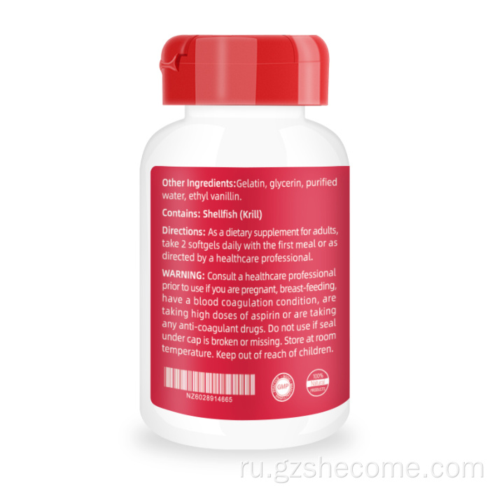 Omega Krill Масло снижает артрит органический омега3 мягкие